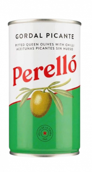 Perelló Gordal Spicy Pitted Olive Tin